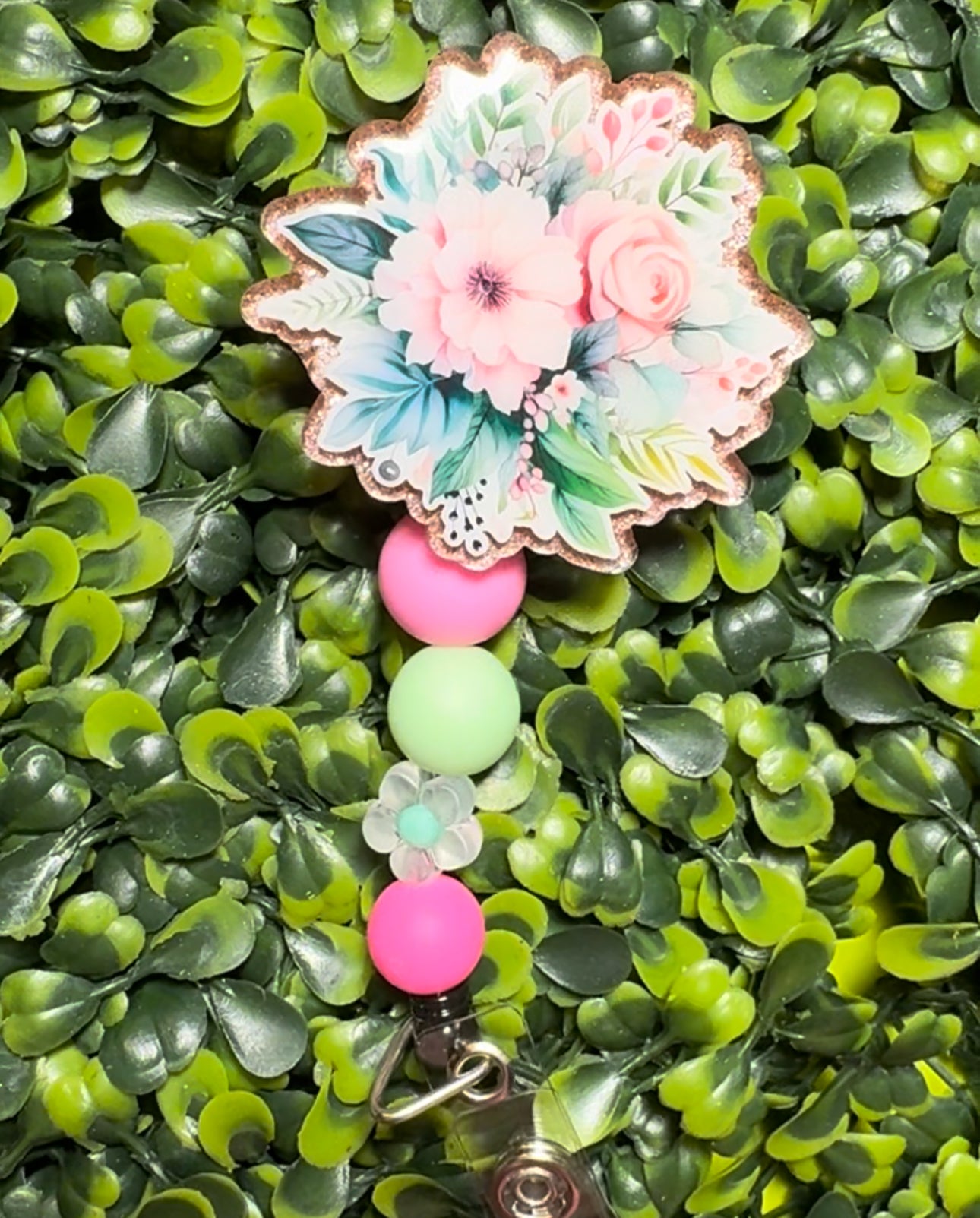Floral Badge Reel